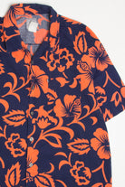 Blue & Orange Quicksilver Hawaiian Shirt 2070