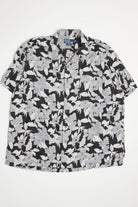 Black Polo By Ralph Lauren Hawaiian Shirt 2073