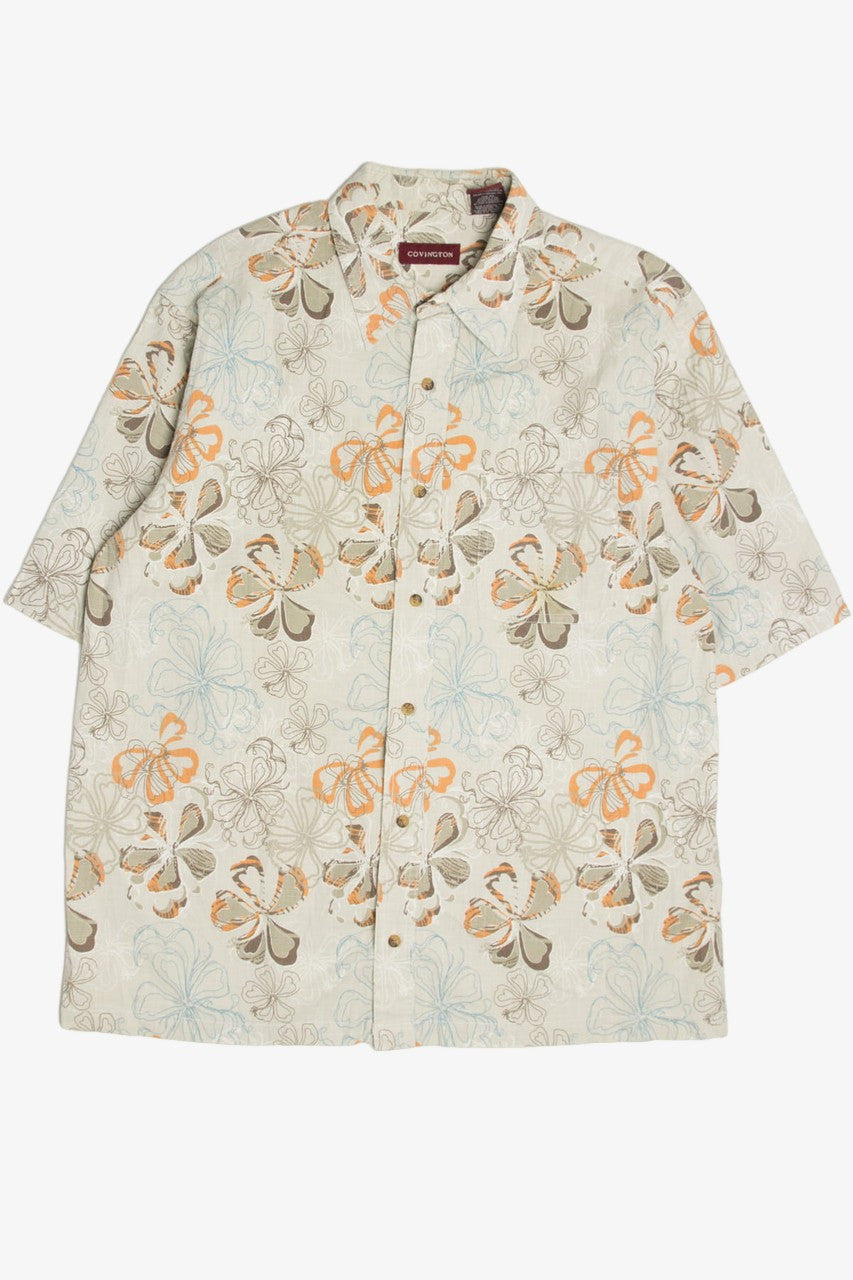 Floral Outlines Hawaiian Shirt 2074