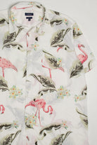 Large Flamingo Print Hawaiian Shirt 2076