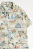 Vintage Flamingo Batik Bay Hawaiian Shirt 2080