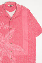 Red Silk Tommy Bahama Hawaiian Shirt 2090