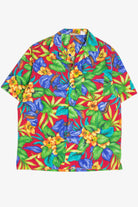 Vintage Classic Red Floral Hawaiian Shirt 2093