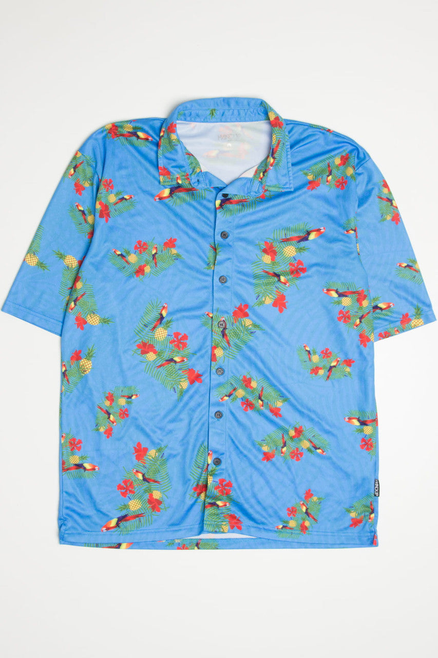 Macaw Parrots Hand Up Hawaiian Shirt 2097