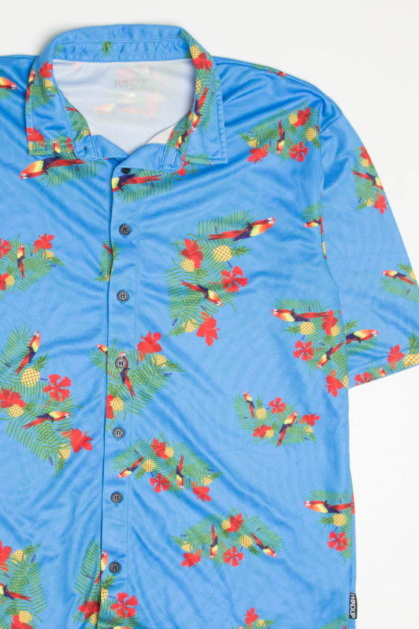 Macaw Parrots Hand Up Hawaiian Shirt 2097