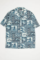 Vintage Turtle Print Royal Creations Hawaiian Shirt 2098
