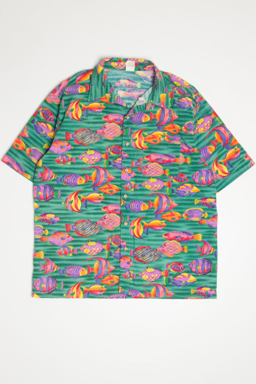 Vintage Tropical Fish Hawaiian Shirt 2099
