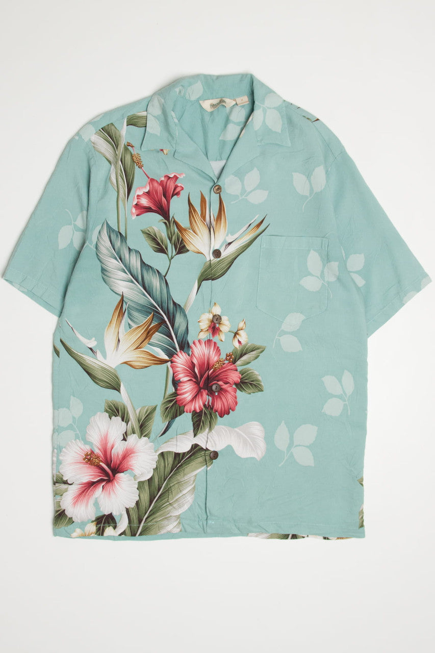 Large Print Floral Paradise Bay Hawaiian Shirt 2100