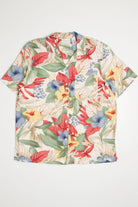 Beige Floral Hawaiian Shirt 2105