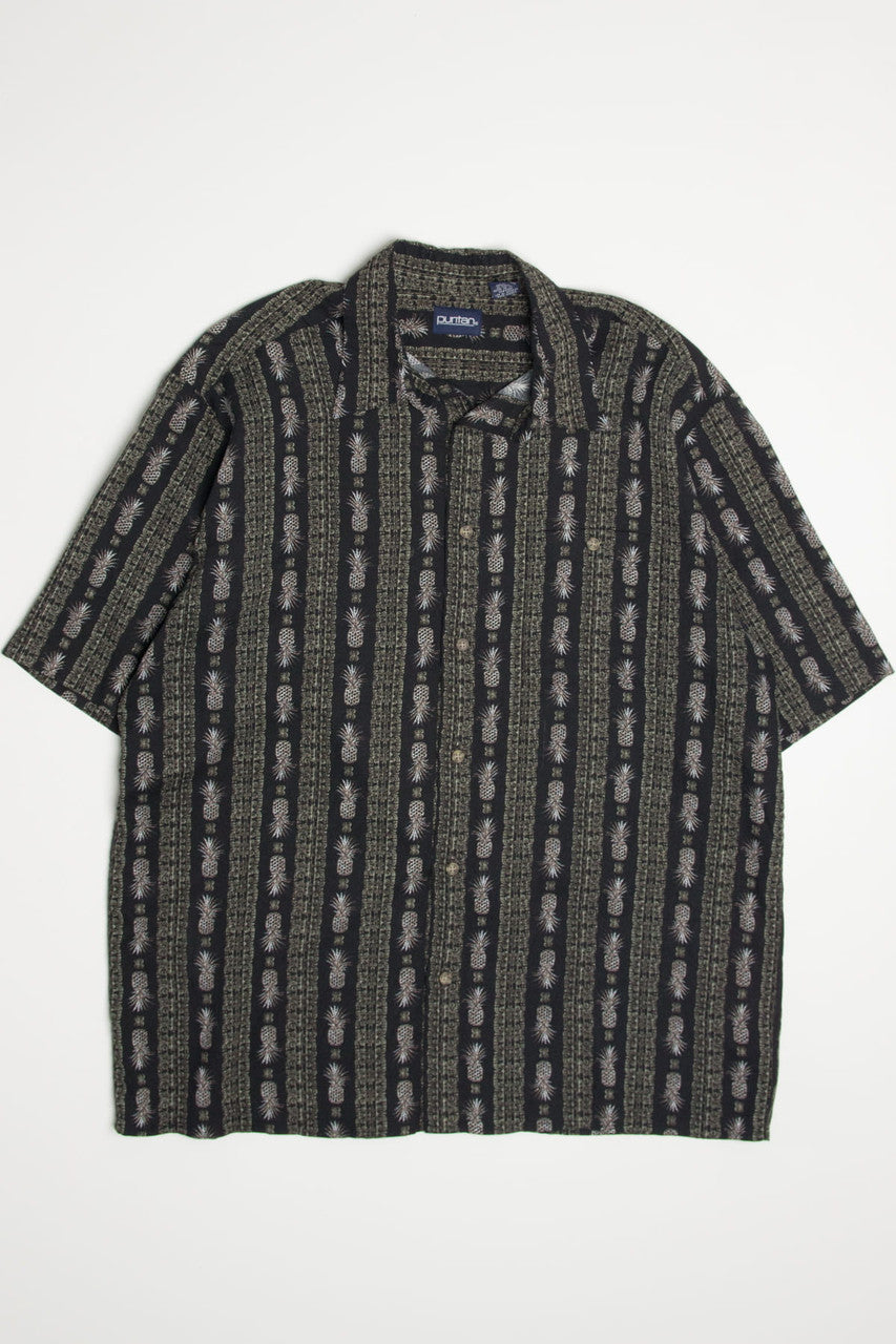Pineapple Stripes Hawaiian Shirt 2116