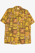 Vintage Mustard Islander Hawaiian Shirt 2124