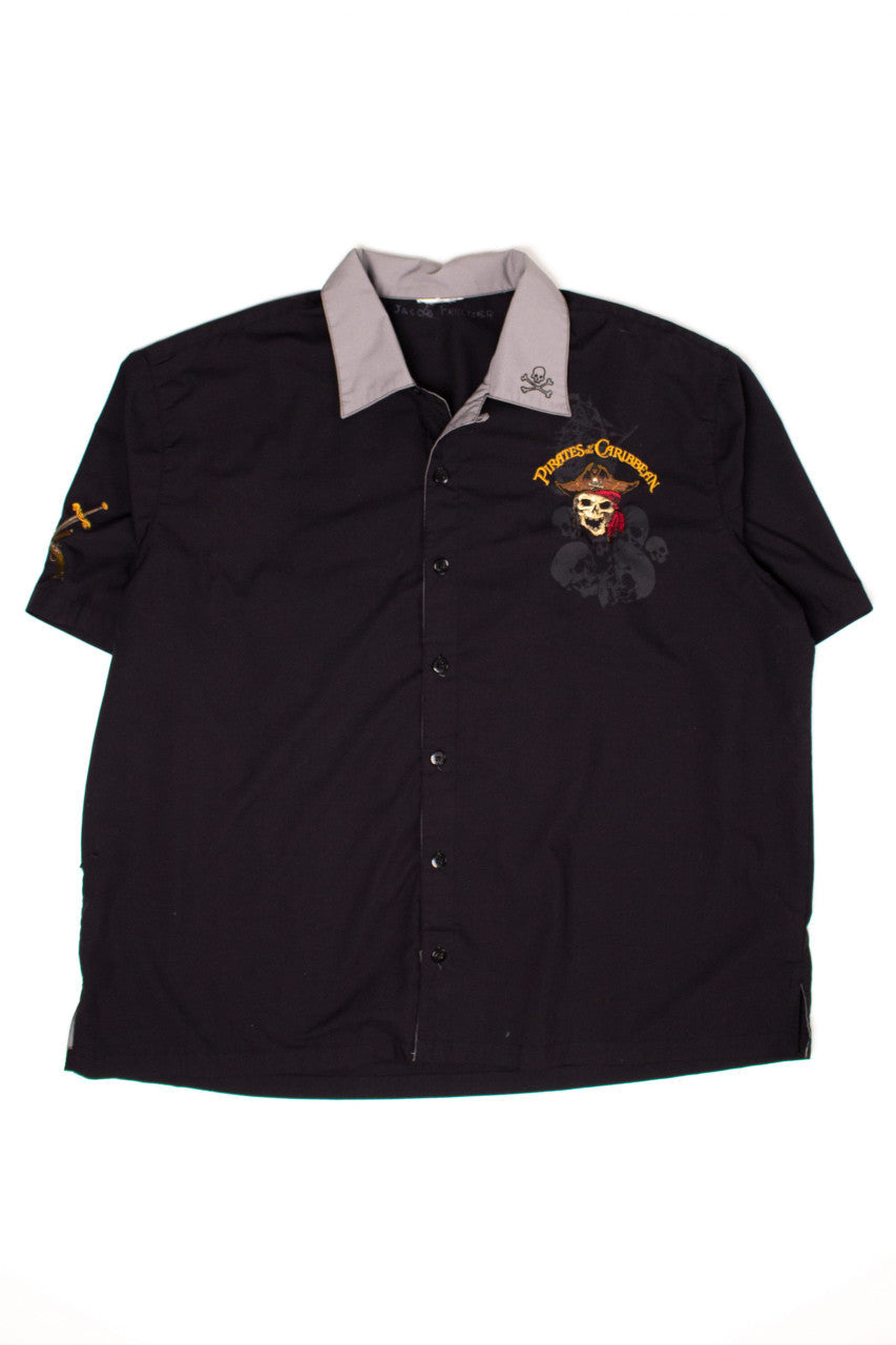 Vintage Pirates of the Caribbean Disneyland Hawaiian Shirt