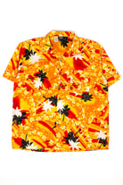Vintage Orange Palms Hawaiian Shirt