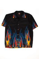 Greg Kretzer's Vintage Black Flames Hawaiian Shirt