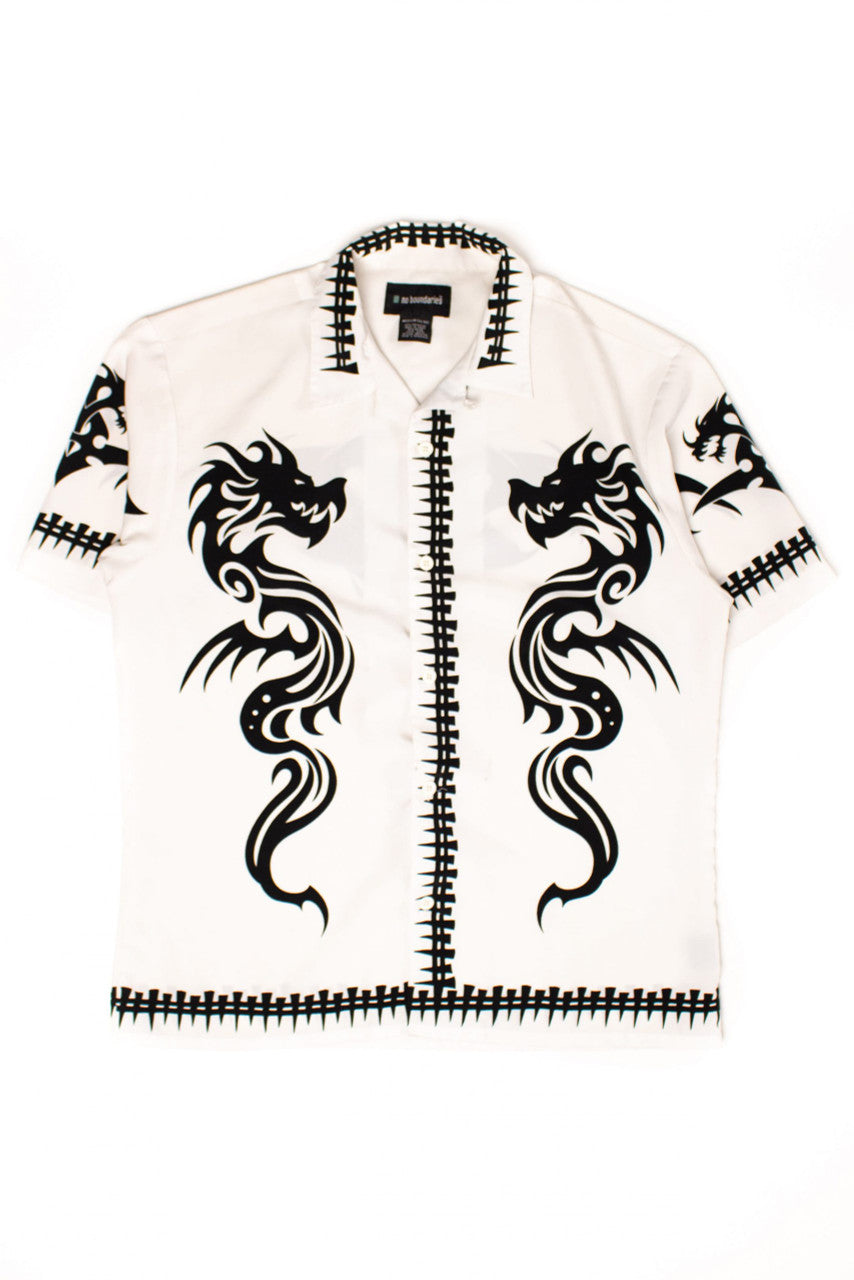 Vintage Twin Dragons Y2K Shirt