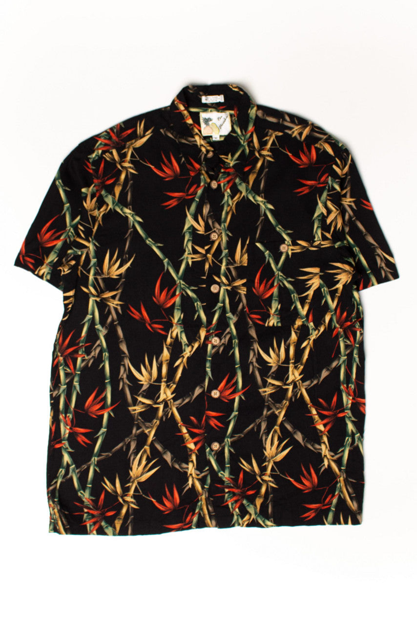 Vintage Ron Chereskin Bamboo Hawaiian Shirt