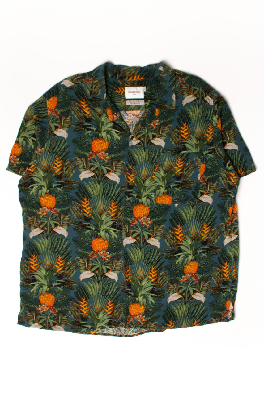 Vintage Floral Pineapples Hawaiian Shirt