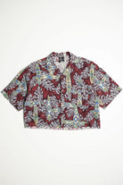 Cropped No Fear Hawaiian Shirt