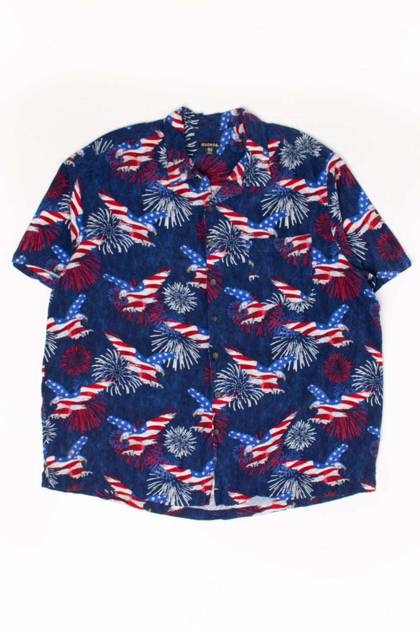 USA Fireworks Hawaiian Shirt