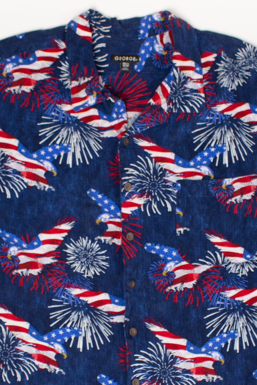 USA Fireworks Hawaiian Shirt