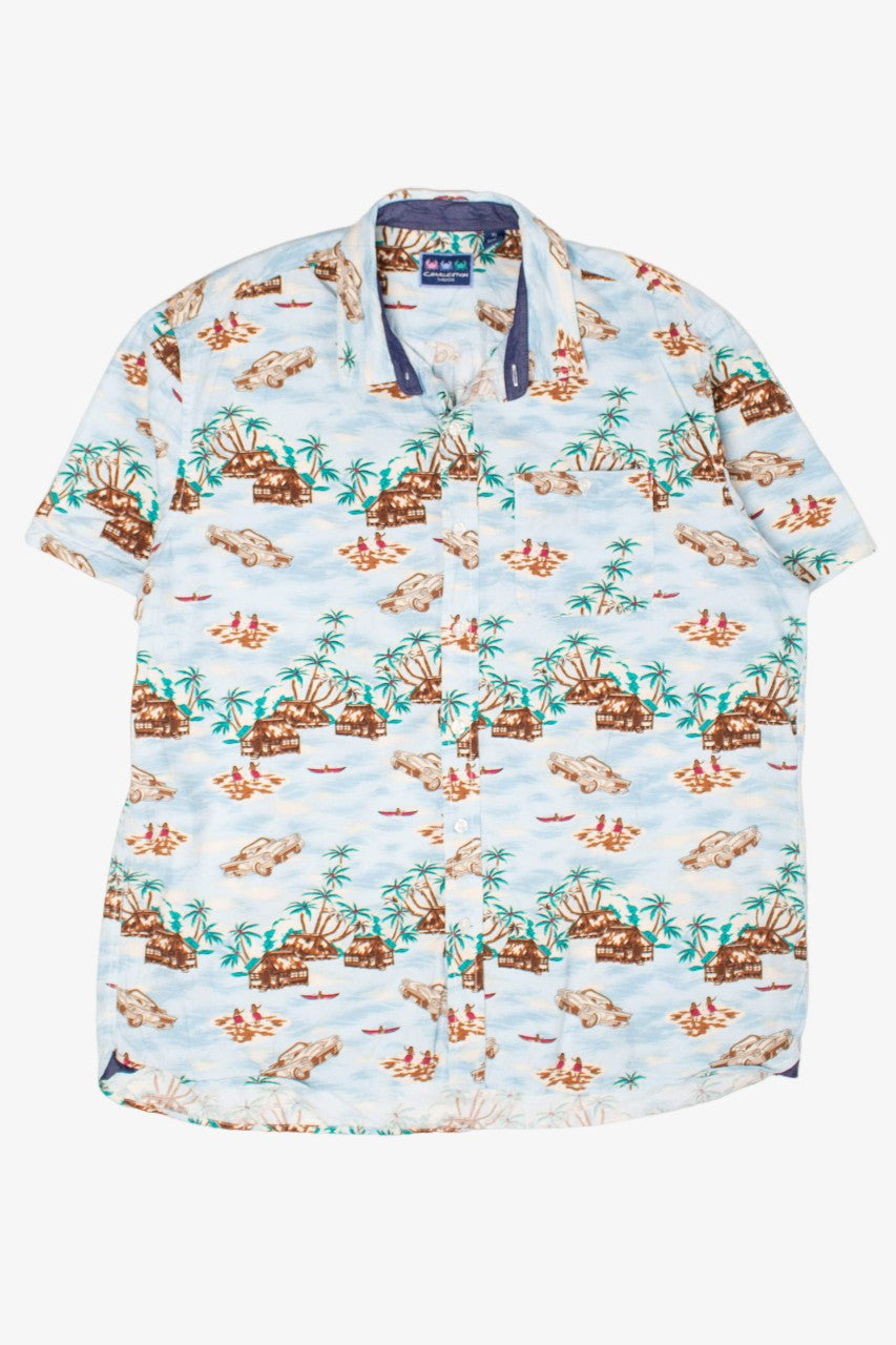 Vintage Tropical Village Hawaiian Shirt