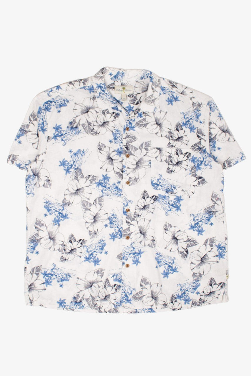 White Floral Hawaiian Shirt