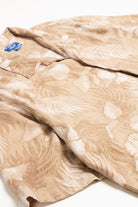 Puritan Leaf Printed Sand Hawaiian Shirt