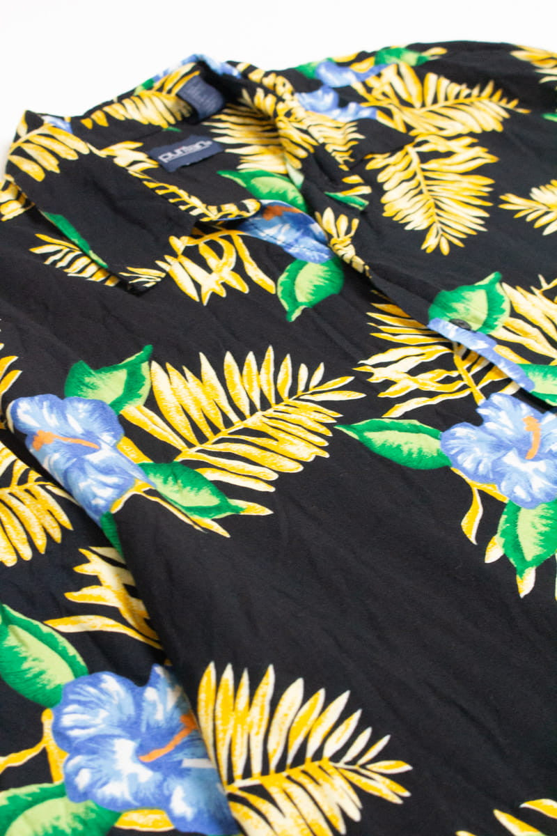 Black & Gold Puritan Hawaiian Shirt