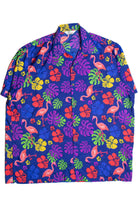 Flamingo Blue Hawaiian Shirt 2253