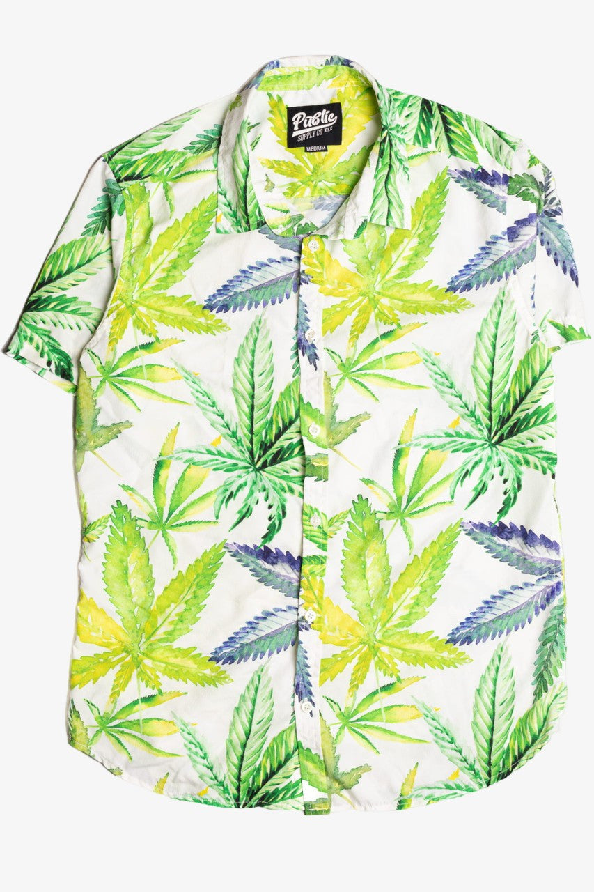 Bright Green Hawaiian Shirt 2262