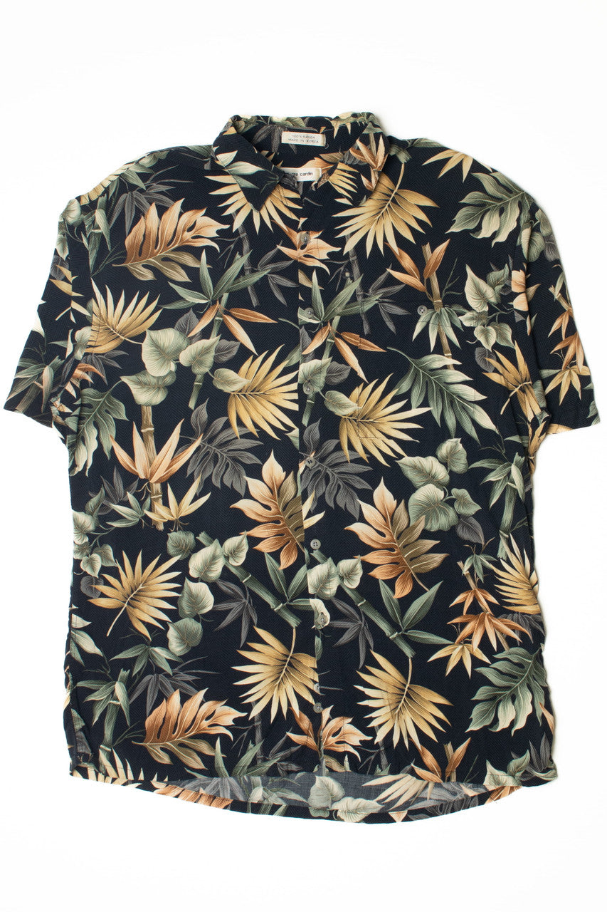 Vintage Leafy Floral Pierre Cardin Hawaiian Shirt 2296
