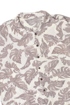 Gray Palm Leaf  Hawaiian Shirt 2299