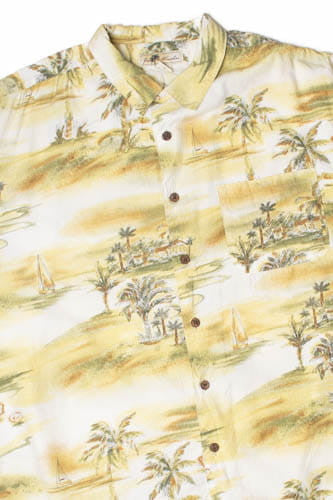 Beach Scene Joe Marlin Hawaiian Shirt