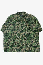 Green Palm Leaf Hawaiian Shirt 2327