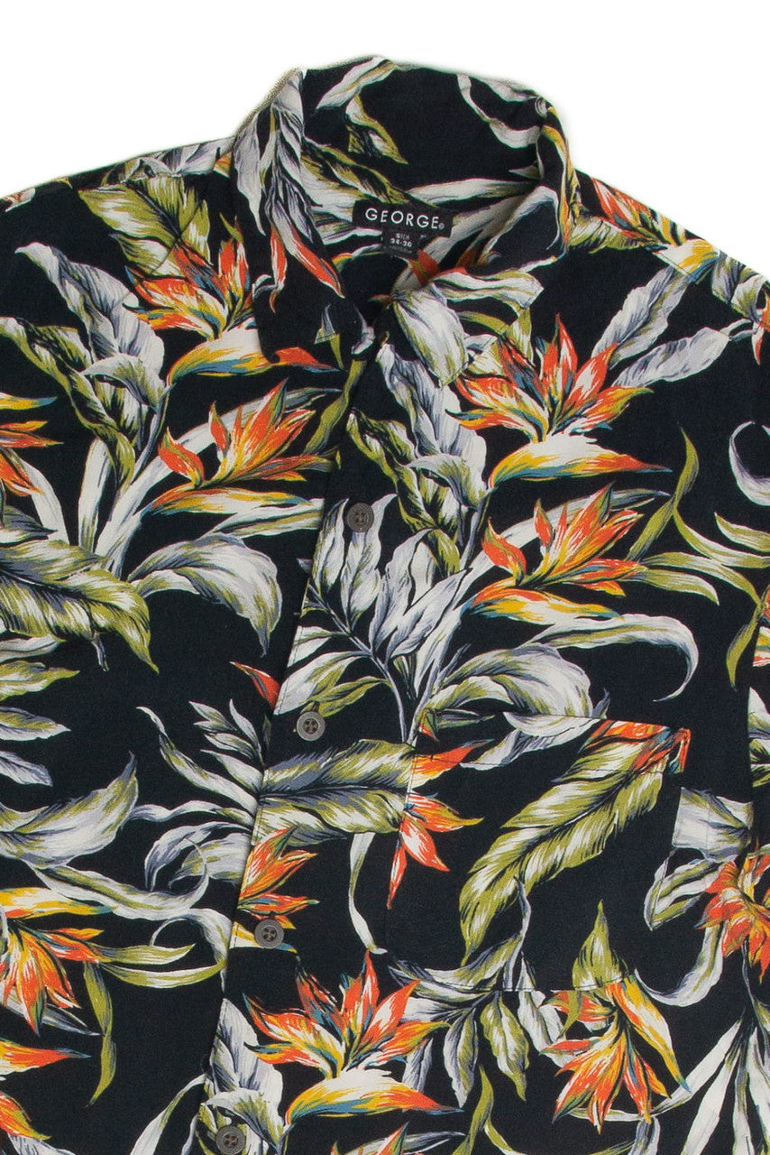Vintage Orange Bloom Hawaiian Shirt