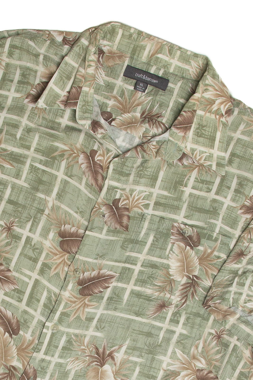 Green Bamboo Hawaiian Shirt