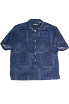 Vintage Blue Simple Hawaiian Shirt
