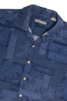 Vintage Blue Simple Hawaiian Shirt