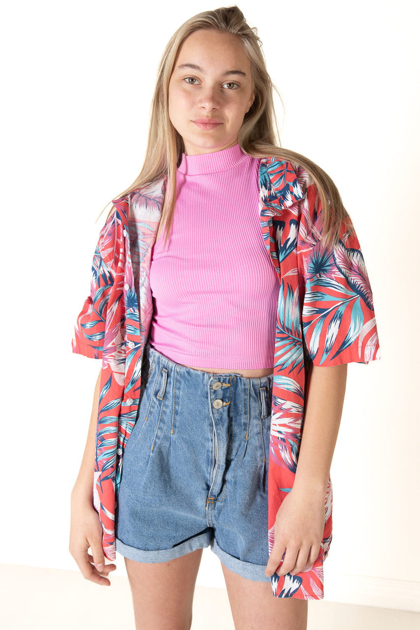 Red Palms Hawaiian Shirt (2010s)