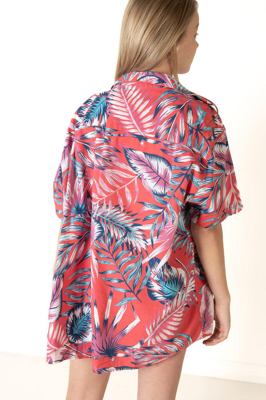 Red Palms Hawaiian Shirt (2010s)