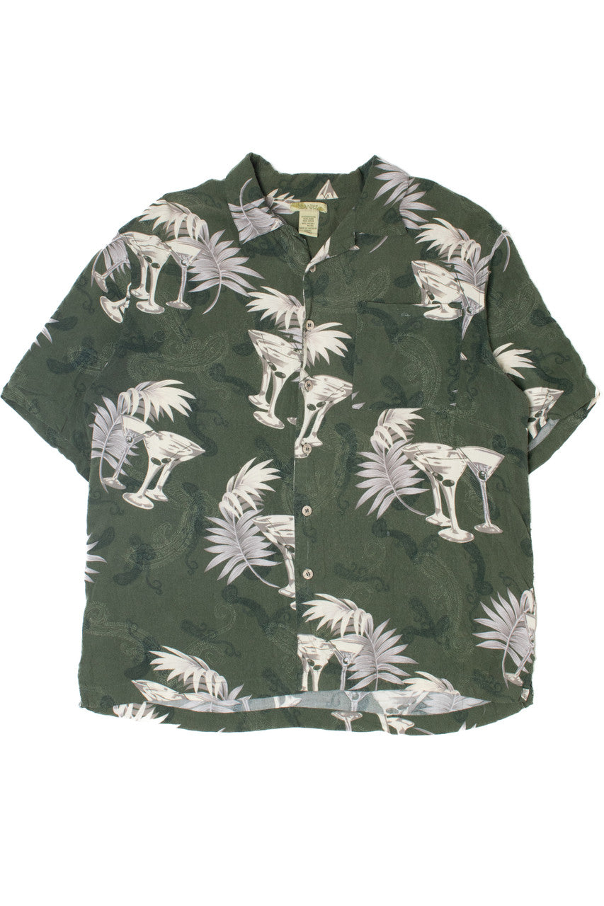 Tequila & Palm Leaf Hawaiian Shirt