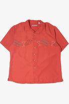 Embroidered Tequila & Palm Leaf Hawaiian Shirt