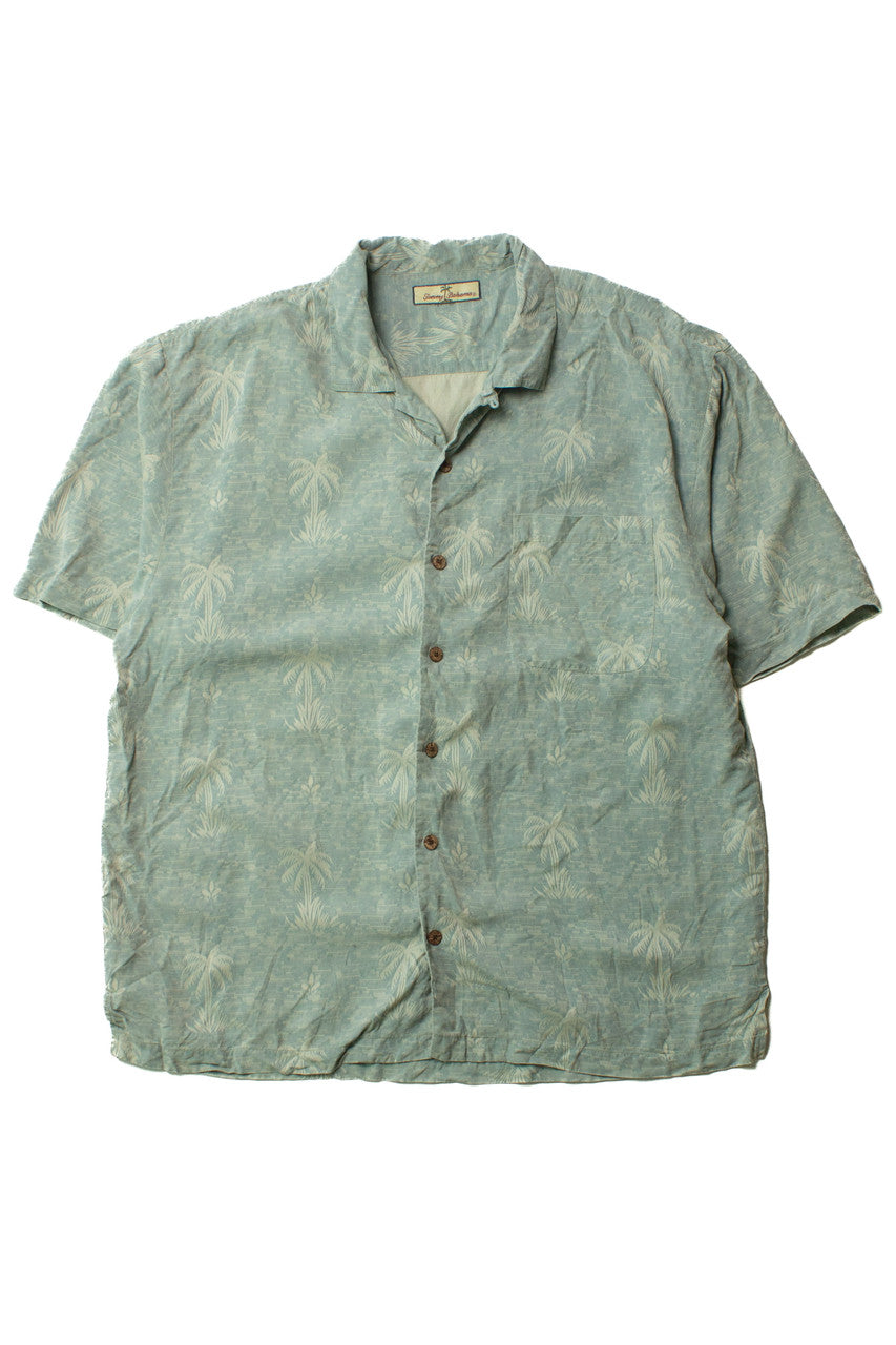 Vintage Sage Tommy Bahama Hawaiian Shirt (1990s)