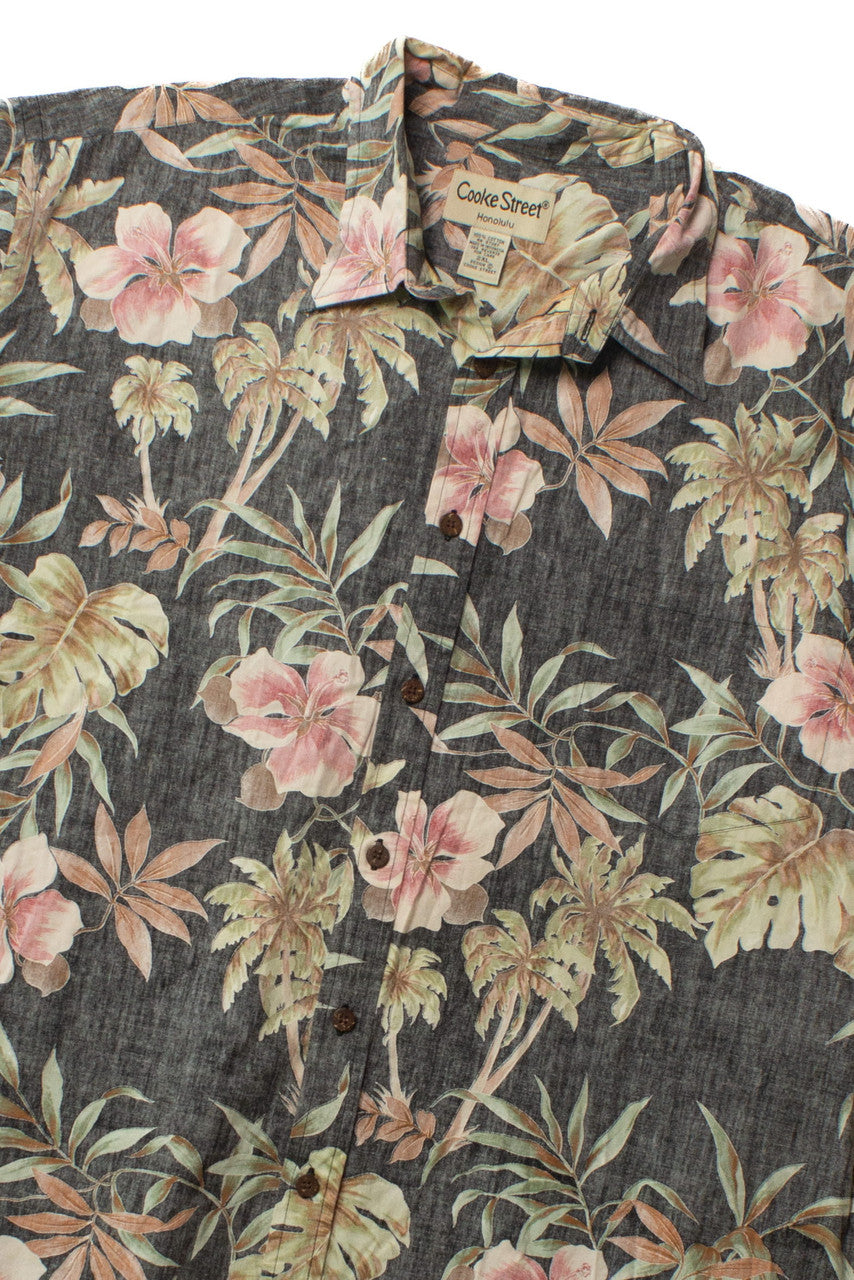 Vintage Cooke Street Hibiscus Hawaiian Shirt (1990s)