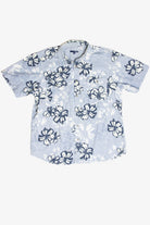 Vintage Light Blue Hibiscus Hawaiian Shirt