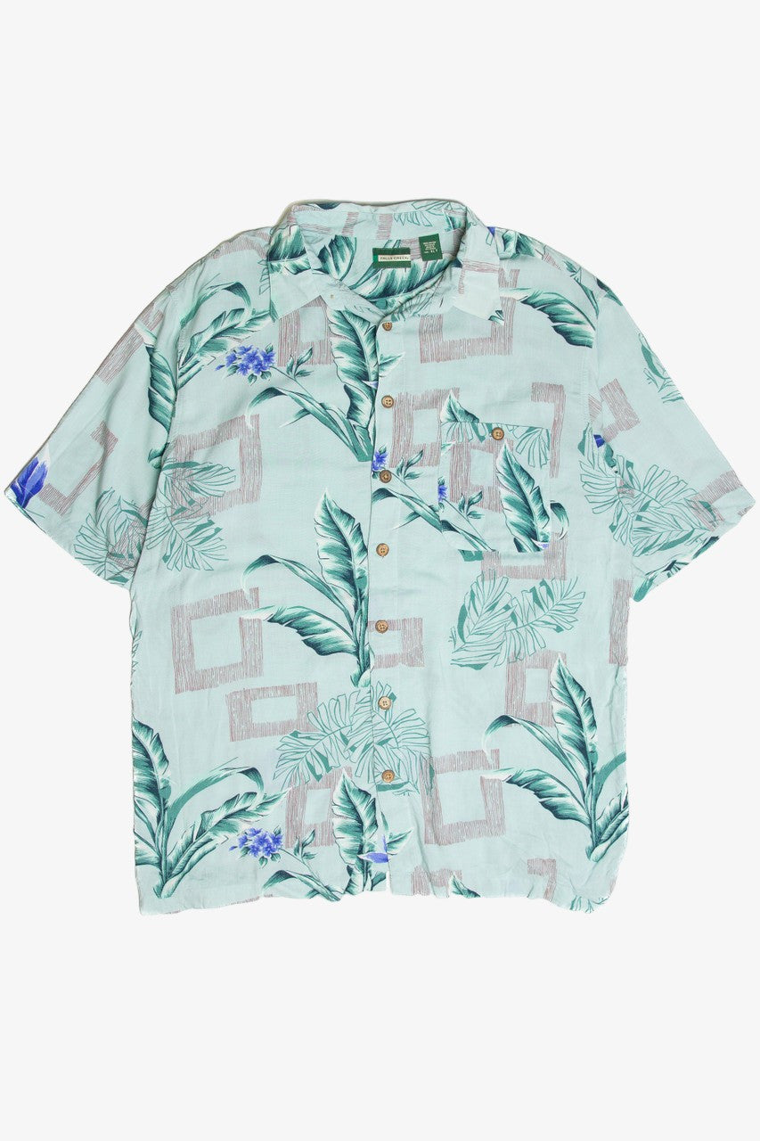 Vintage Falls Creek Light Green Hawaiian Shirt