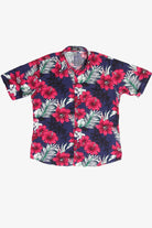 Vintage Jogal Red Flower Hawaiian Shirt