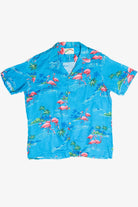 Vintage Paradise Found Flamingo Hawaiian Shirt
