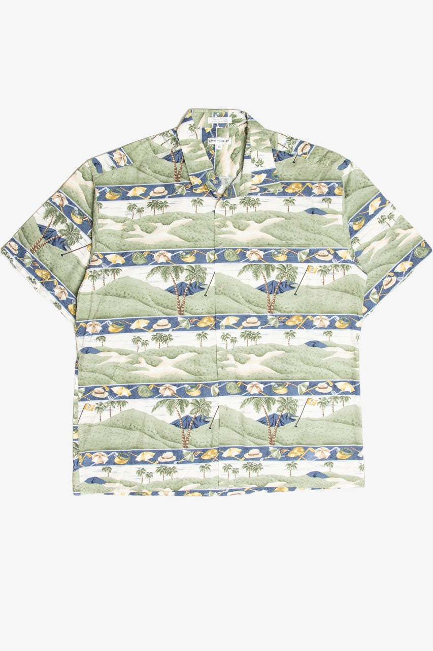 Vintage Pierre Cardin Landscape Hawaiian Shirt