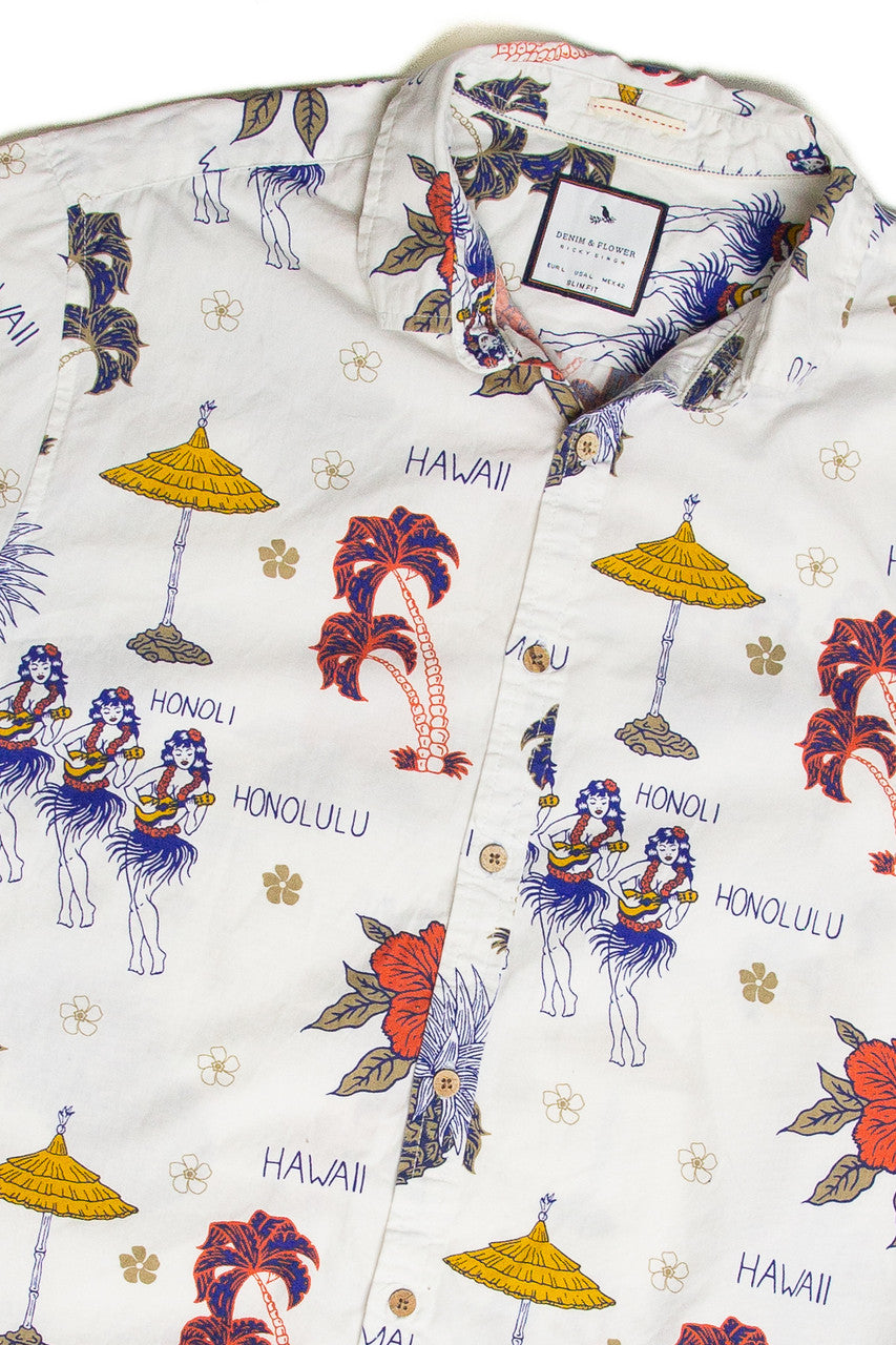 Recycled Honolulu Hawaiian Shirt